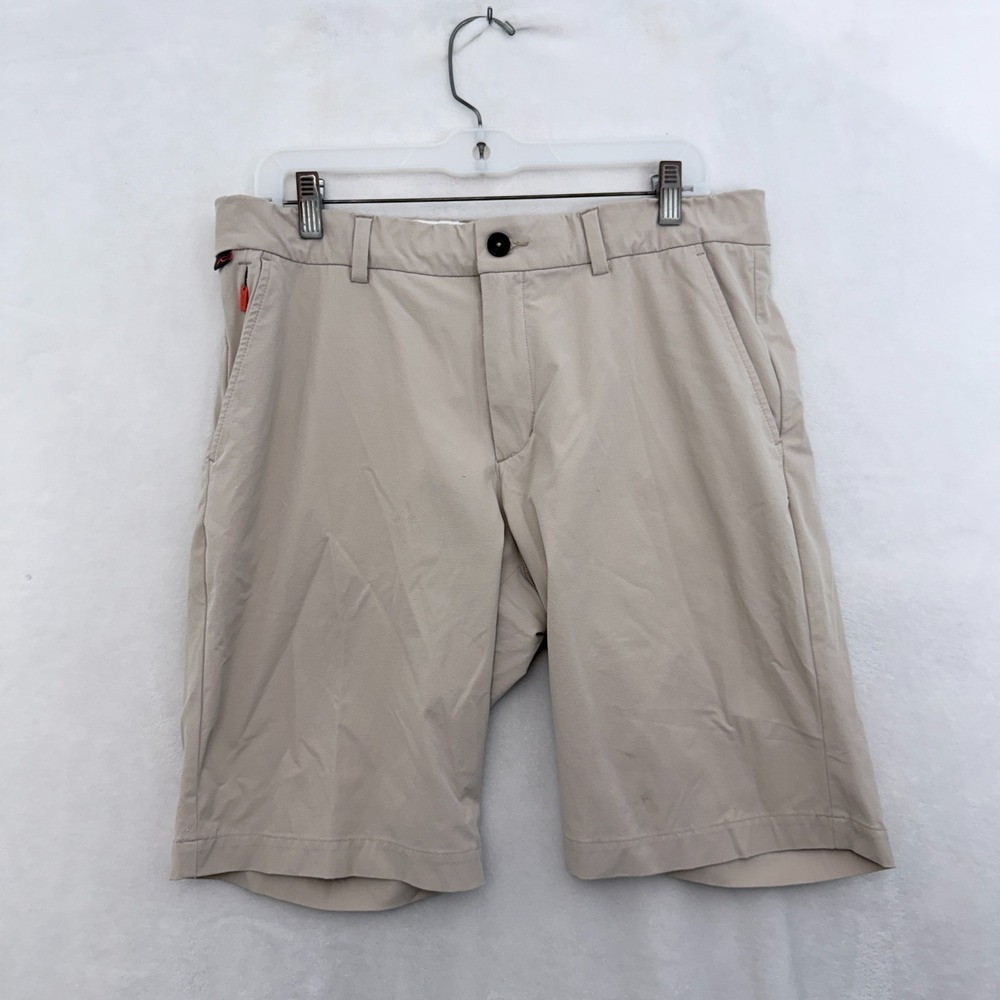 Kjus Shorts Mens 35 Beige Regular Fit Stretch Golf Performance